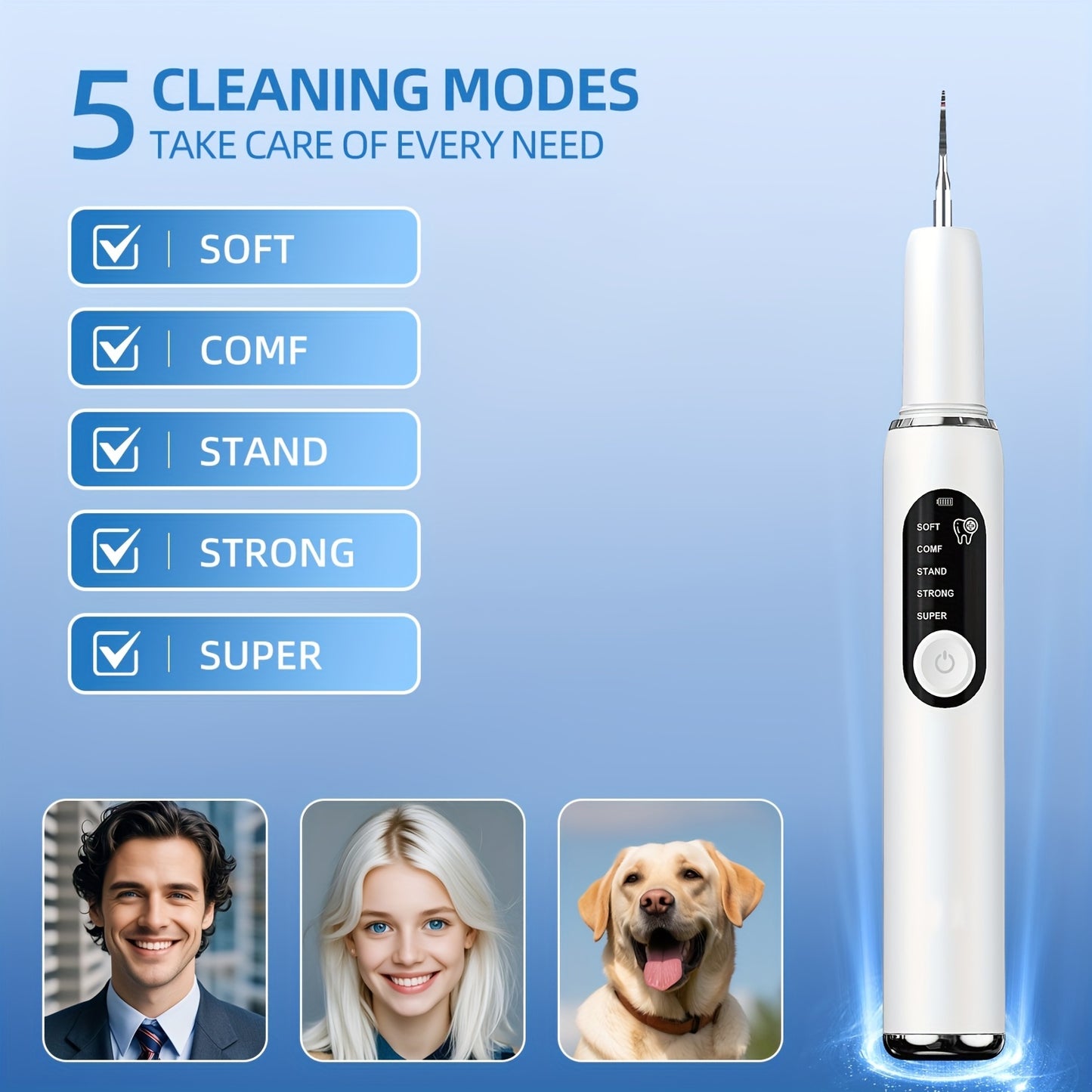 Smart Ultrasonic Dental Plaque Remover