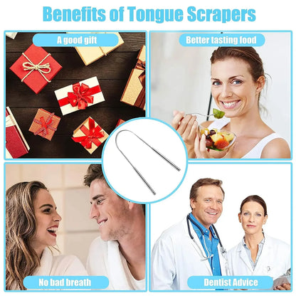 The Oral Club Stainless Steel Tongue Scraper