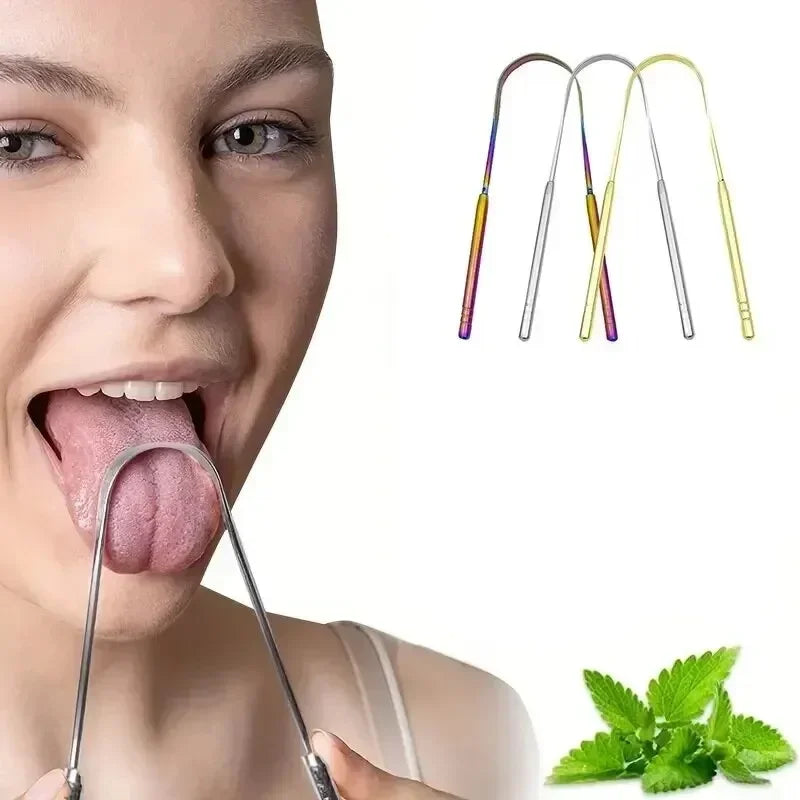 The Oral Club Stainless Steel Tongue Scraper